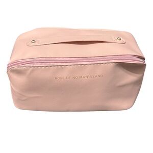 Rose of No Man’s Land Pink Cosmetic Makeup Bag Travel Carry Case NWOT Good Cond.